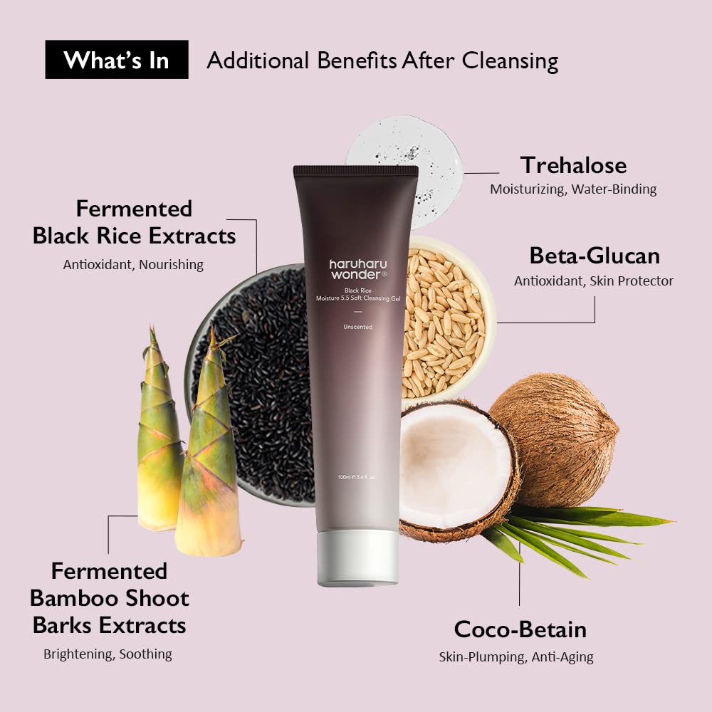 HARUHARU WONDER - Black Rice Moisture 5.5 Soft Cleansing Gel (100ml)