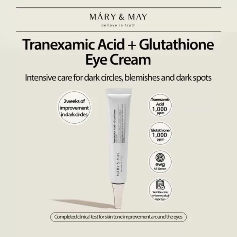 Mary&May Eye Cream - Tranexamic Acid + Glutathione 30gr