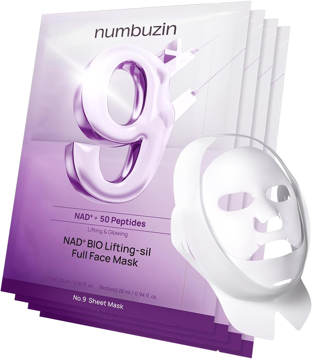 Numbuzin No.9 NAD+ BIO Lifting-sil Full Face Mask