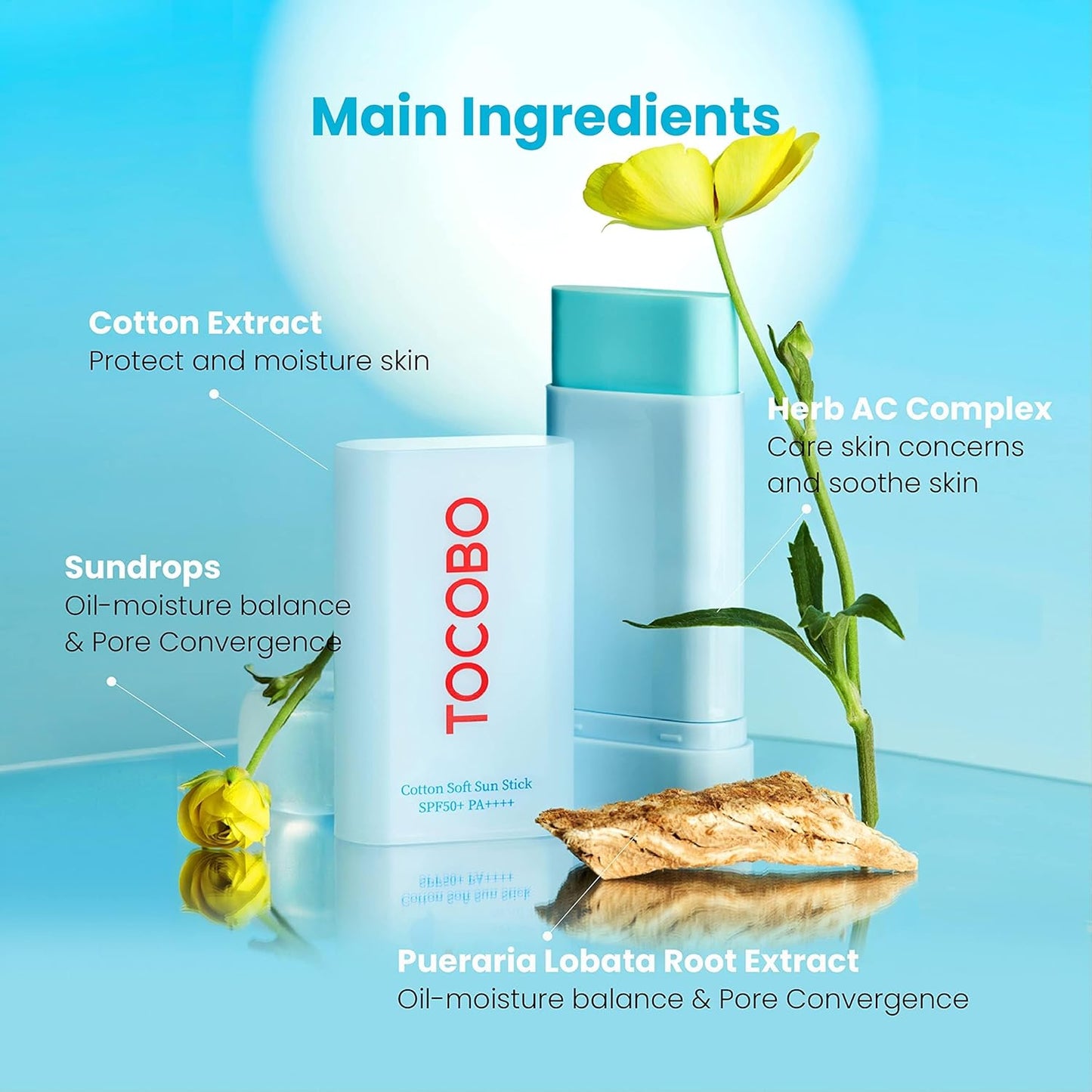 Tocobo - Cotton Soft Sun Stick SPF50+ PA++++