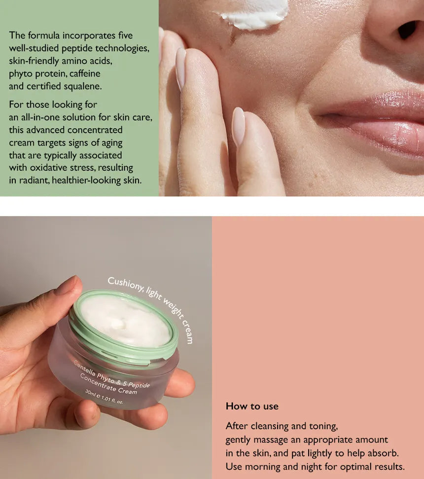 Haruharu Wonder Centella Phyto & 5 Peptide Concentrate Cream