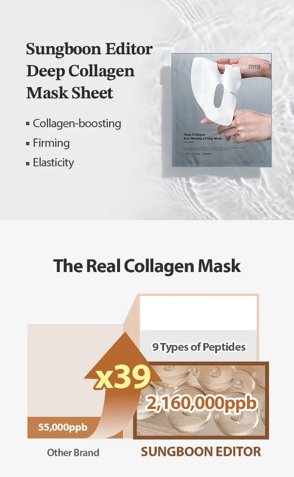 SUNGBOON EDITOR - Deep Collagen Mask - Anti Wrinkle Lifting (4 Pack)