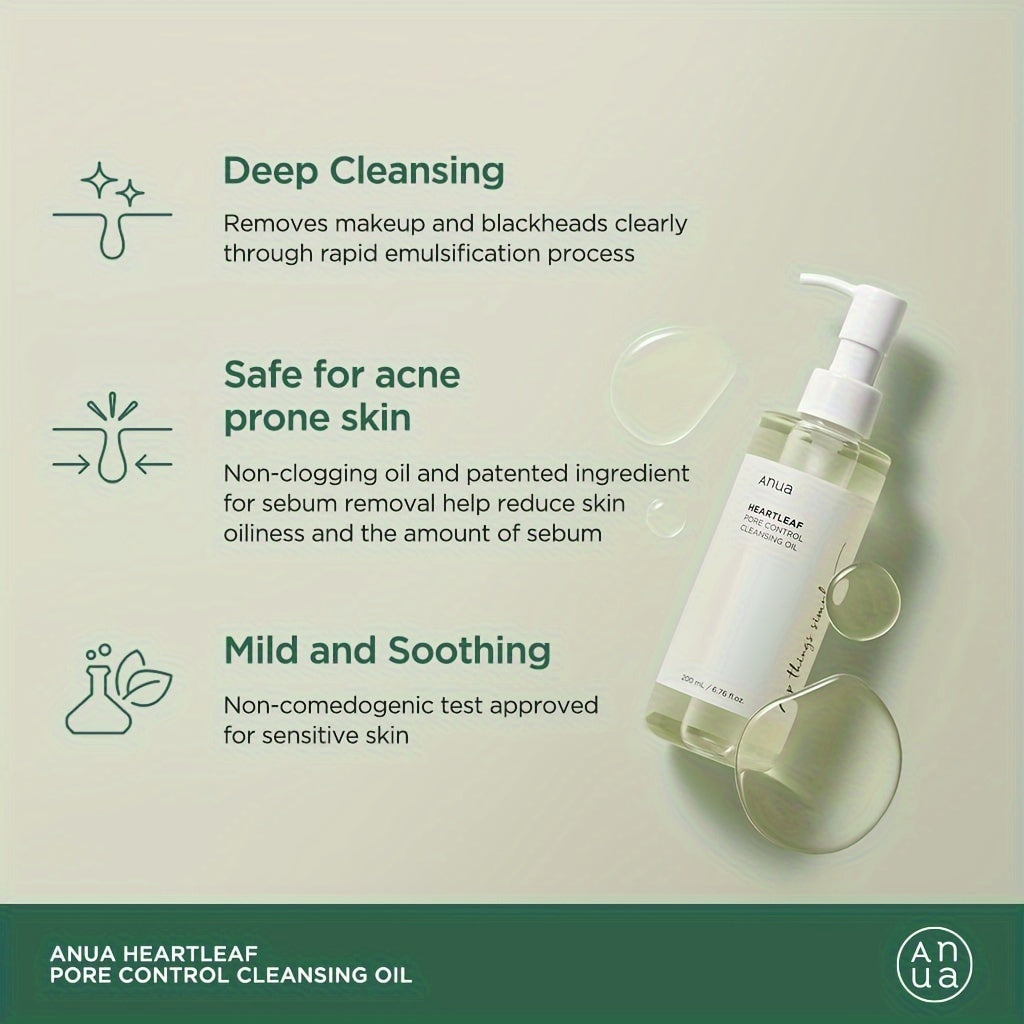 Anua Heartleaf Pore Control Oil Cleanser