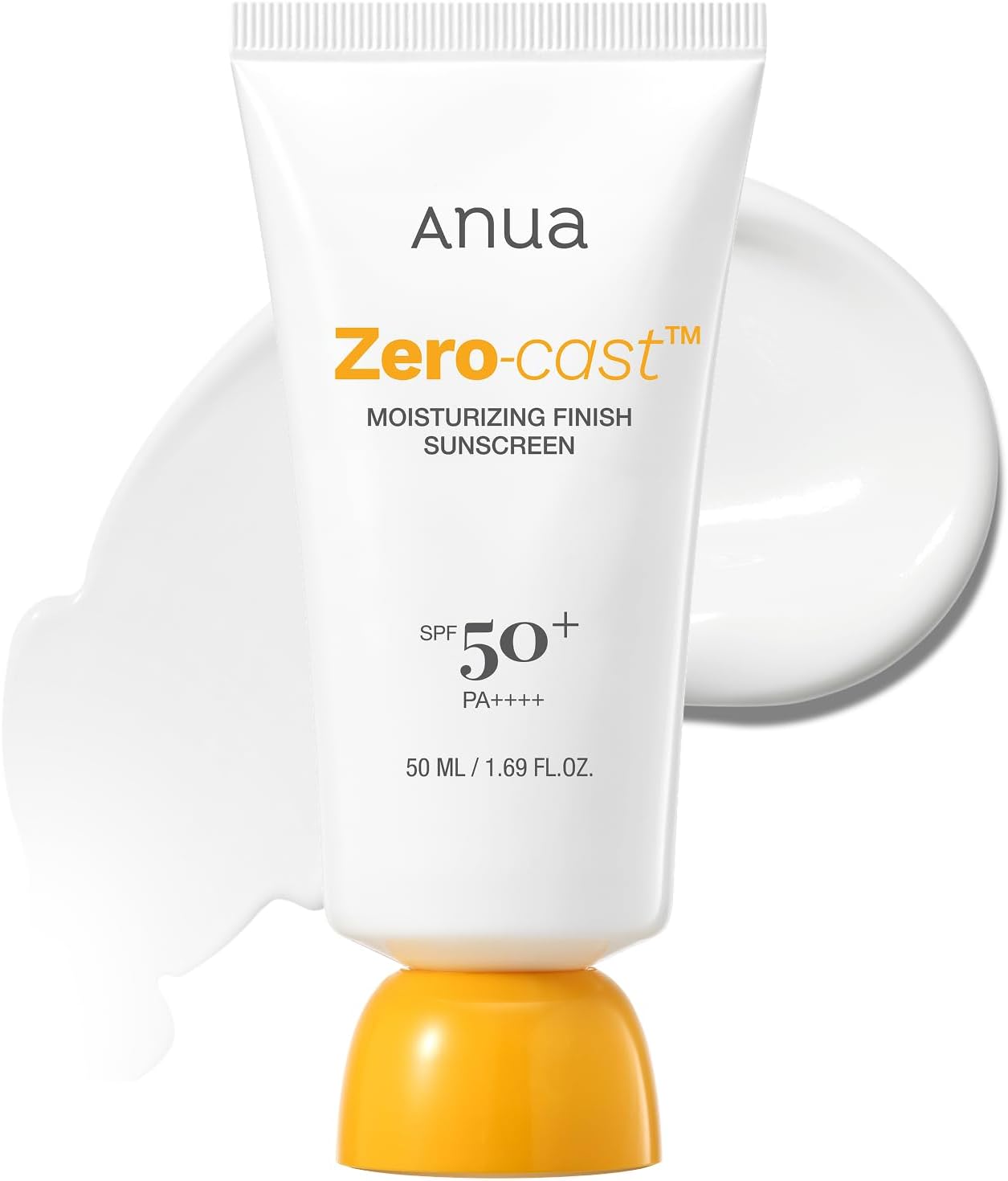 Anua Zero-Cast Moisturizing Finish Sunscreen SPF50+ PA++++