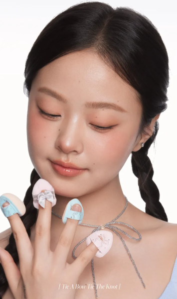 EVERBAB - Bow Series Pink Bow Mini Finger Puff Set