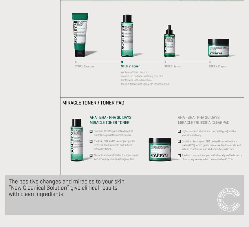 SOME BY MI - AHA, BHA, PHA 30 Days Miracle Toner (150 ml)