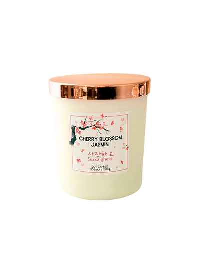 Candle Saranghae (I Love You) - Jamin & Cherry Blossom scent
