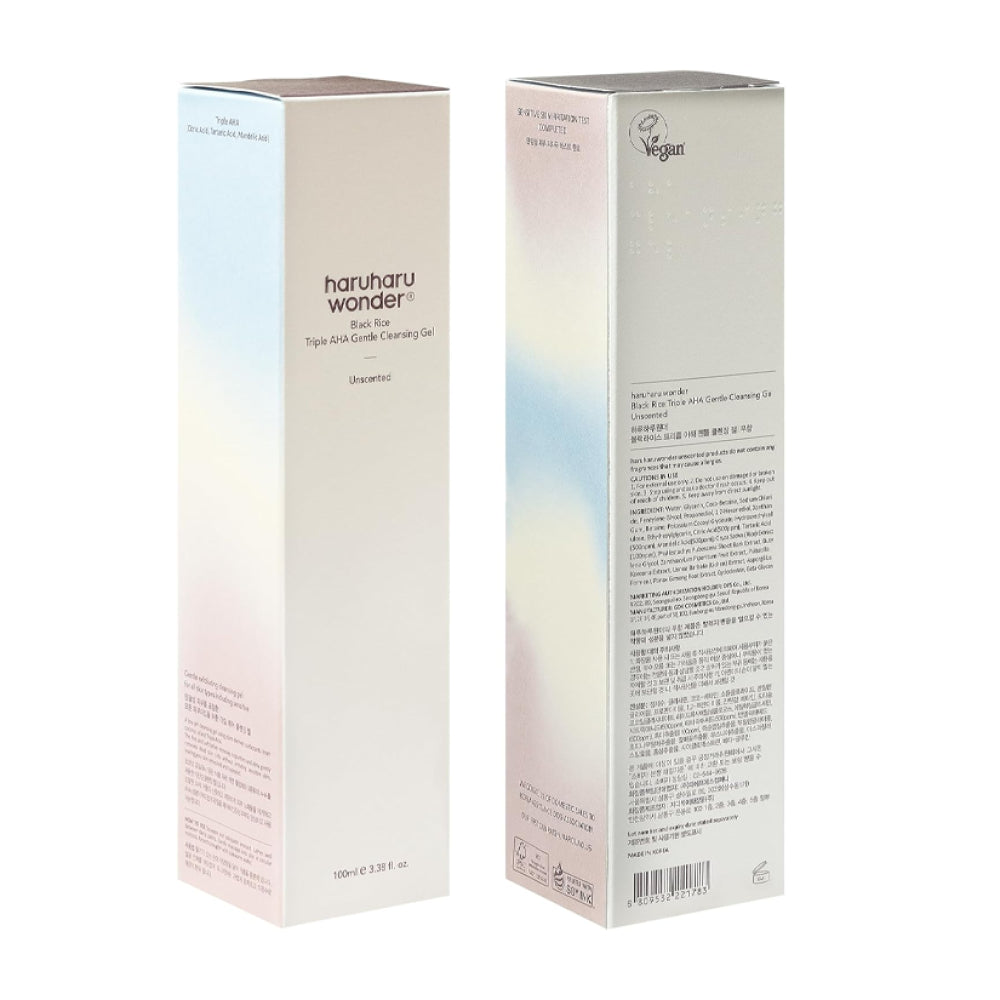 Haruharu Wonder – Black Rice Triple AHA Gentle Cleansing Gel (100 ml)