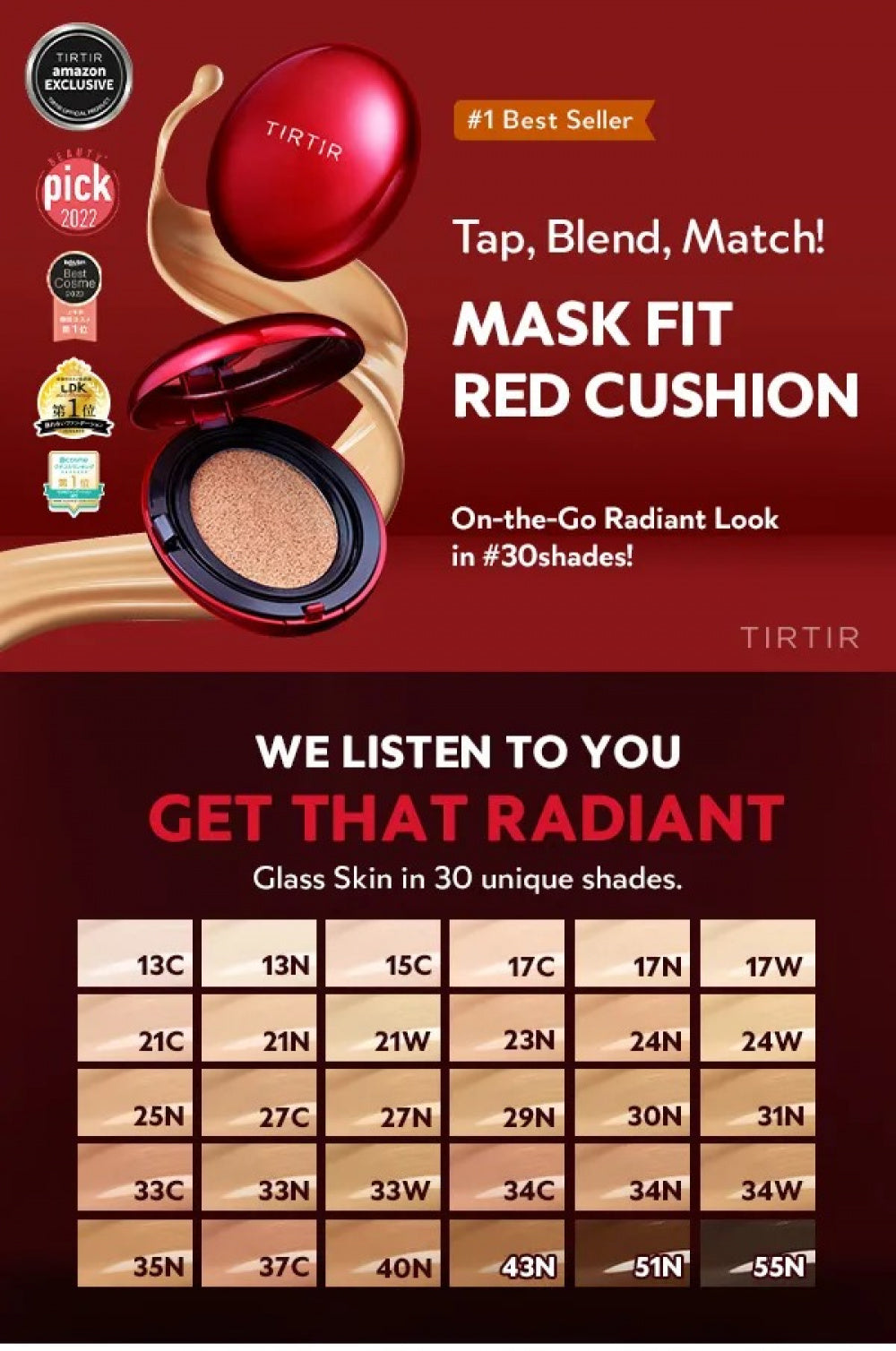 TIRTIR Mask Fit Red Cushion (18g)